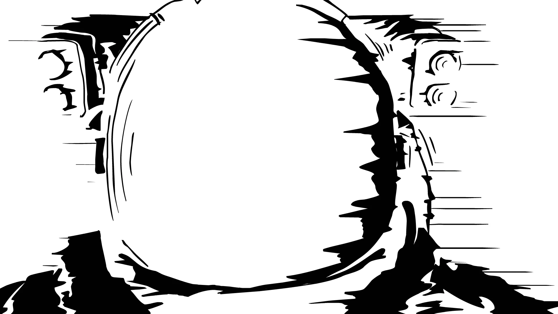 Still from the hand-drawn animation ‘Effect’ by H. Reiling
