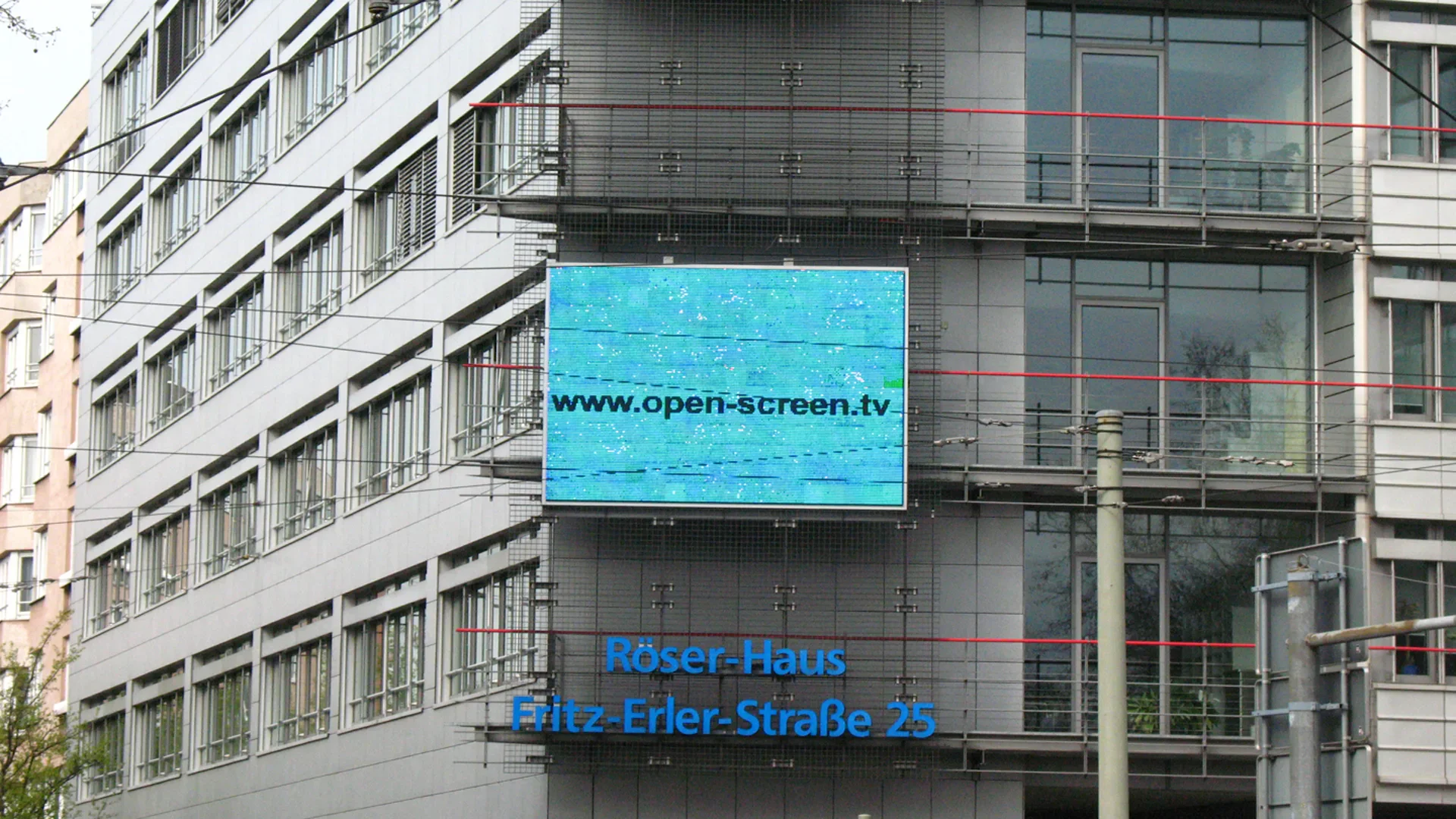 Still from a user-generated video clip on the Open Screen